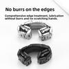 Silver Black for Swatch Bracelet 19mm Mid-Convex Style Stainless Steel 316L Watchband Easy-to-Clean Daily Wear Watch Accessories