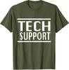 Funny Tech Support Tshirt Letters Printed Saying Tee Humor Technology Enthusiasts Casual Tops Short Sleeve Blouses Novelty Gift