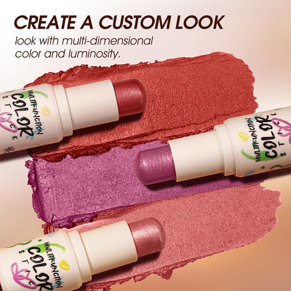 LANGMANNI 4 Color Blush Sticks Lasting Naturally Brighten Blush Stick