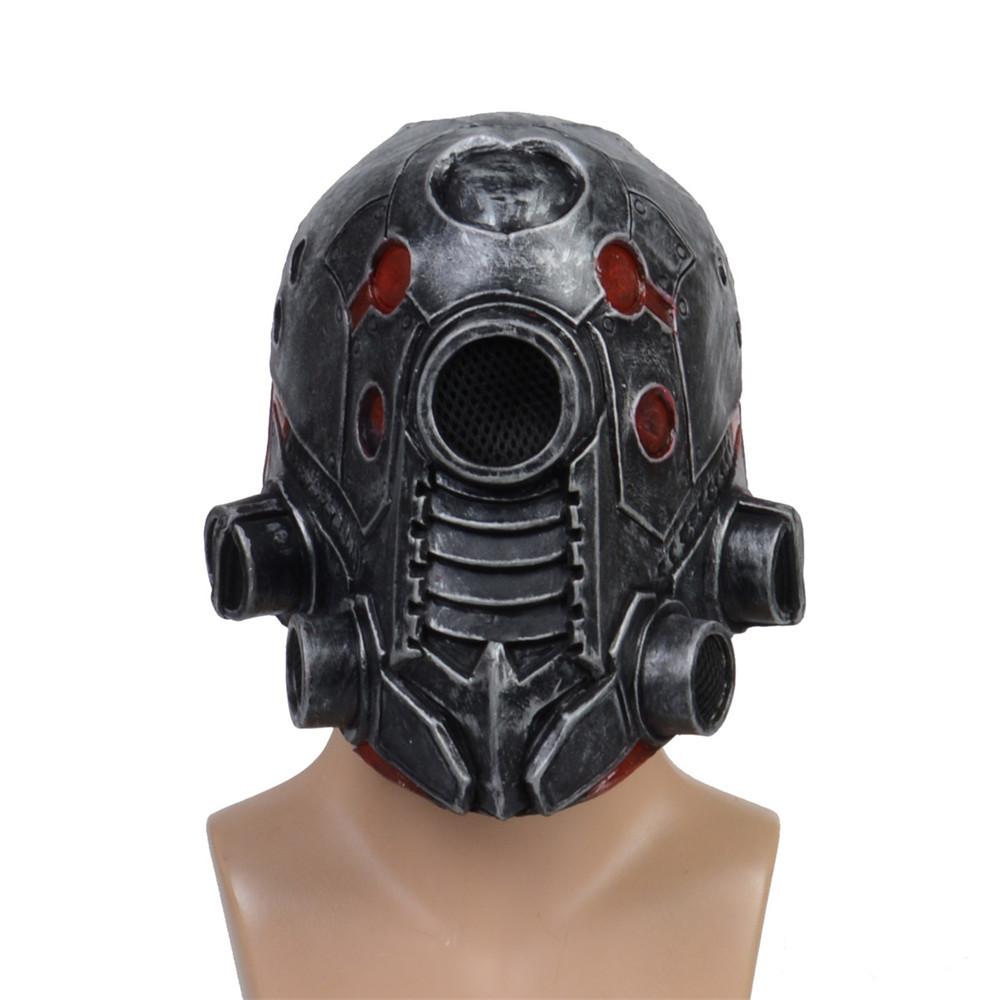 Punk Masque Helmet Halloween Cosplay Natural Latex Full Head Mask Steampunk Robot Masque Headgear Halloween Costume Props