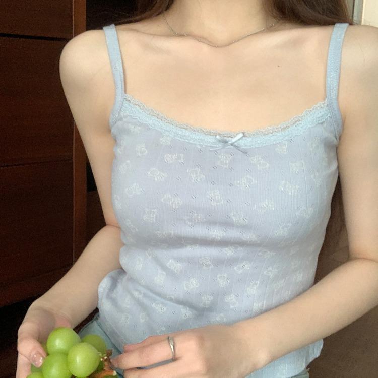 Rayon Jacquard Slimming Camisole Vest - 2024 Summer Collection for Women