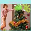 Brinquedo de Pelúcia do Grinch Decoração de Natal Tecido Macio Presente Para Crianças e Fãs