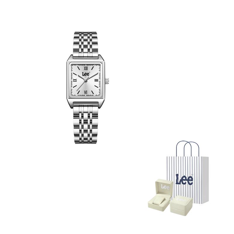 Lee Wrist Watch Quartz Movement Steel Strap White Dial Women's Watch Classic Holiday Love Confession Box M485G