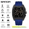 Sanda Men's Sports Watch - Luminous, 50M Waterproof, Electronic, Countdown Timer, Alarm, Calendar, Multifunction.