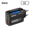 Xiaomi 240W QC3.0 PD 5 Ports GaN Fast Charger US/EU Plug Phone Charging Head Adapter with LED Light for iPhone Samsung Huawei Xiaomi