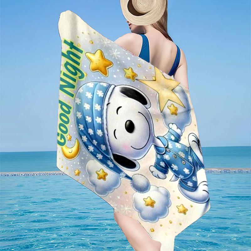 Cute Dog Sweet Dreams Beach Towel, Super Soft Microfiber, Gift for Her/Him, Birthday, for Pool, Beach, Travel, Home Decor Fan gifts