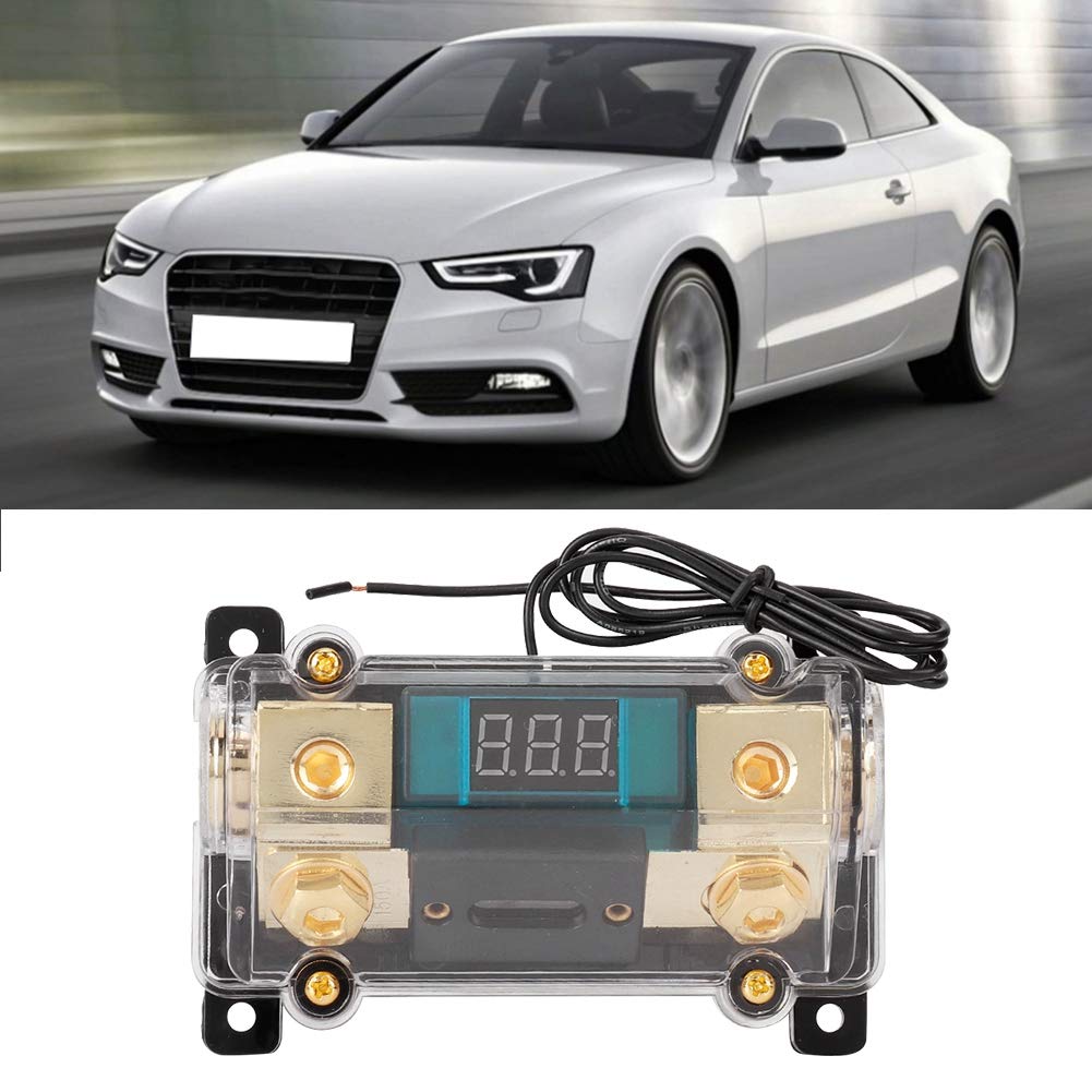 Audio Power Fuse Holder Stereo Distribution Block Box Digital Display) 150A) Distribution Block, Car Stereo Fuse Block Fuse Car (150A)