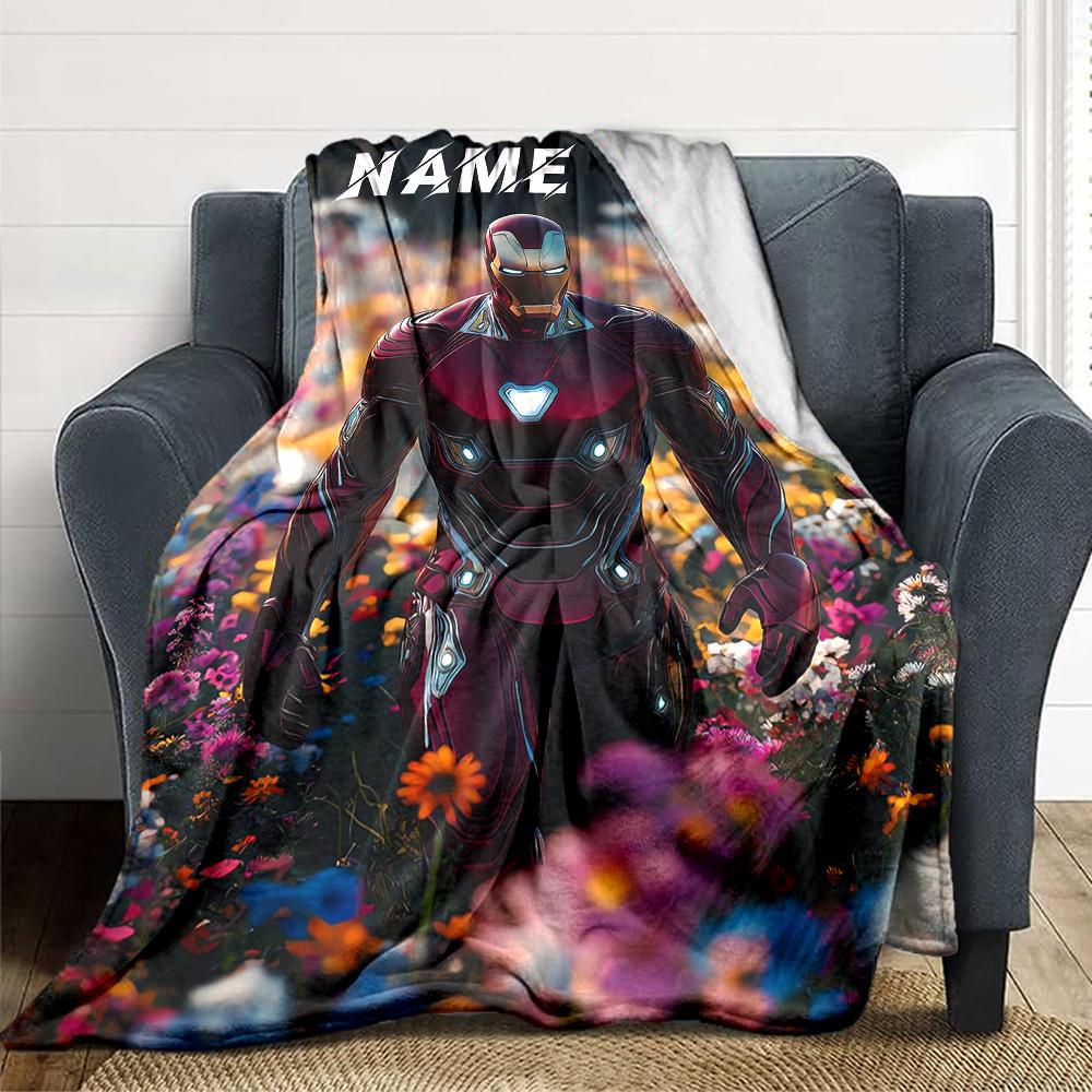 Custom Name "Venom Love Heart Theme" blanket for Couch & Bed, Plush Cozy Fuzzy Blanket Super Soft & Warm Blankets for Fall and Winter. 09084