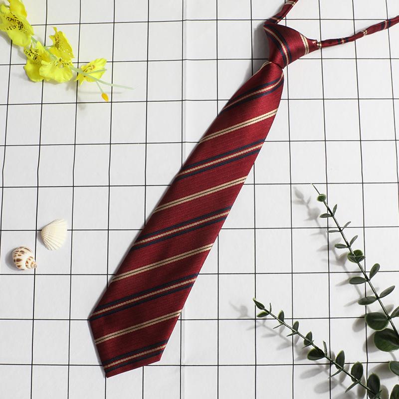 Jk Small Tie Female College Style Lazy Japanese Plaid Uniform Shirt Tie Student Ins Men'S And Women'S Short Styles Free Of Charge