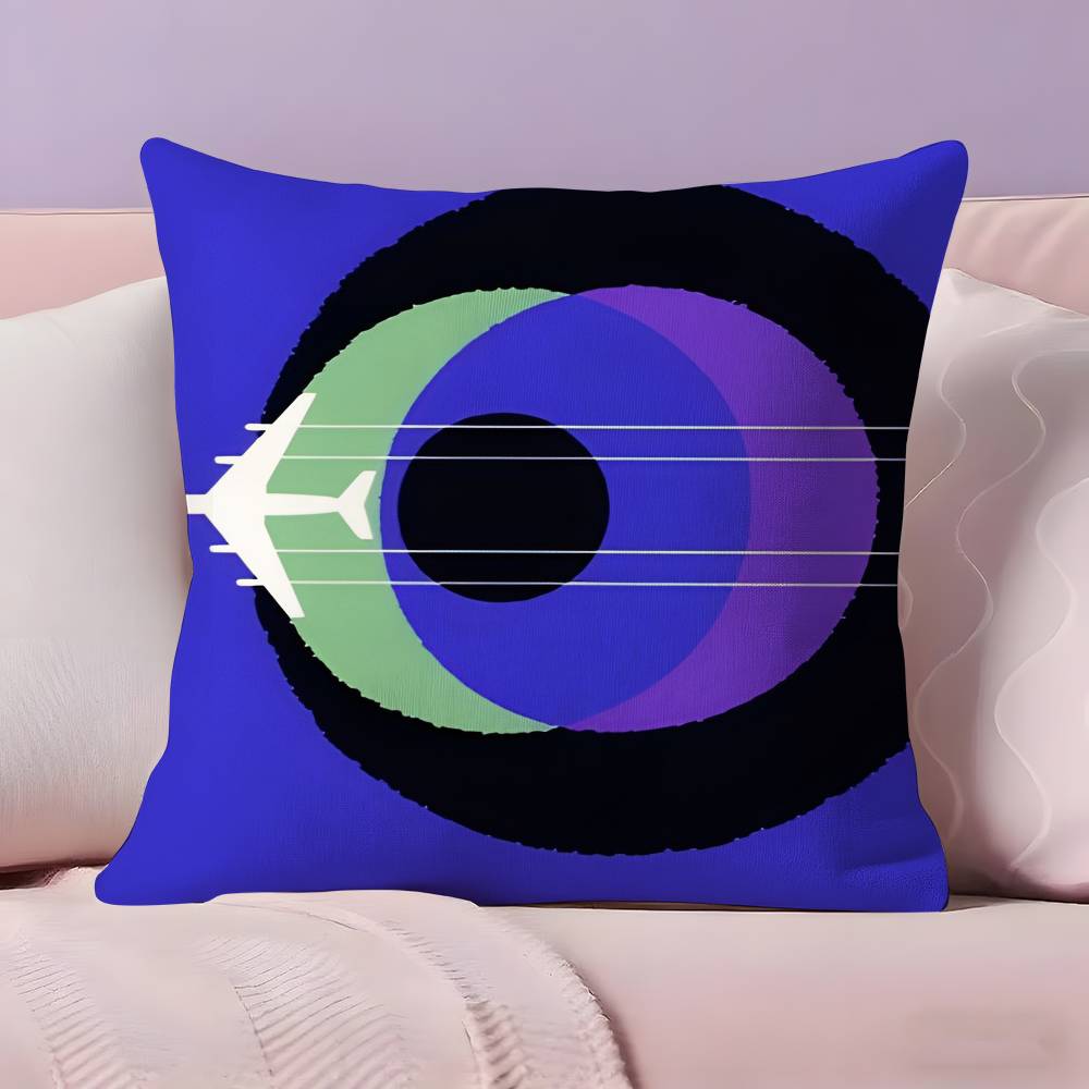 L-Lufthansa German Airlines Pillow Case Pillowcase Ultra Soft Skin Friendly Fabric Cloud Like Comfort & Concealed Zipper