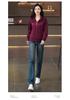 New 2026 Women's Stand Collar Hoodie: Chic, Casual, Loose-Fit Long Sleeve Jacket for Spring & Fall