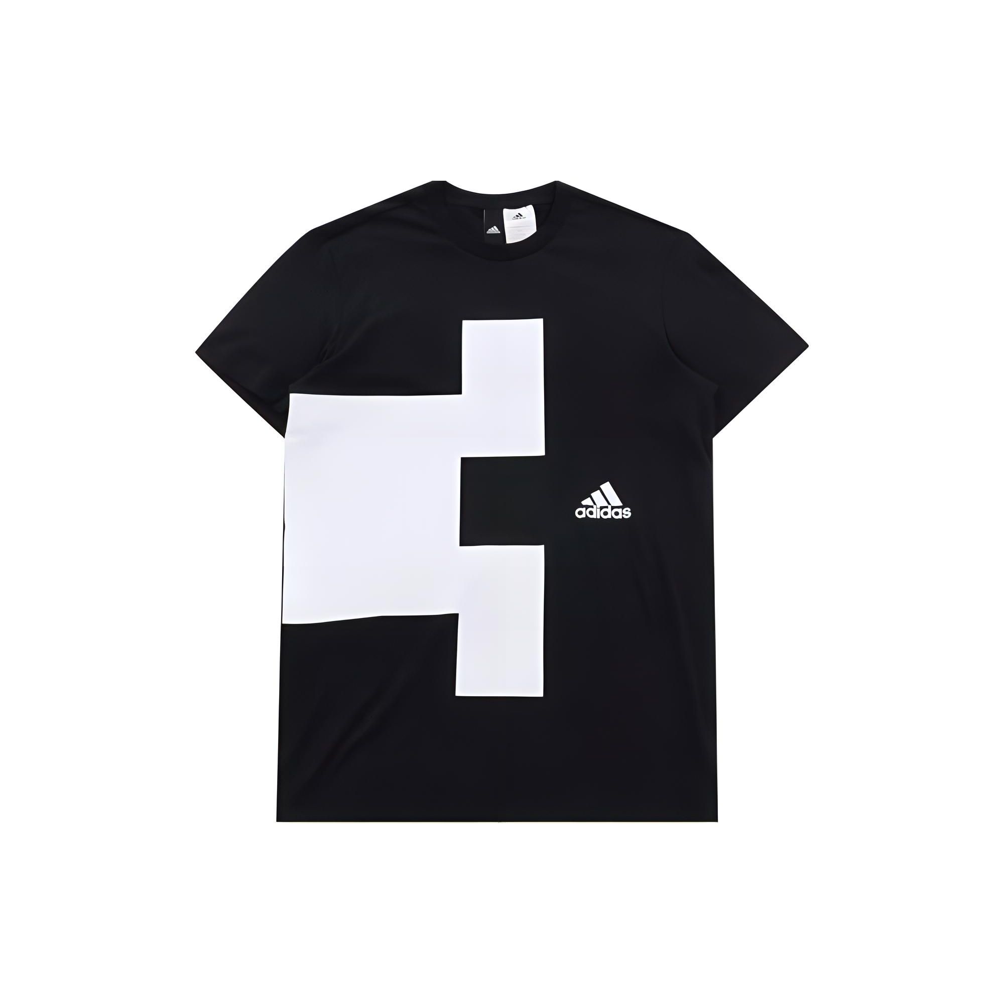 Adidas Breathable Round Neck Short Sleeve T-Shirt Men tops Black CX4964 L