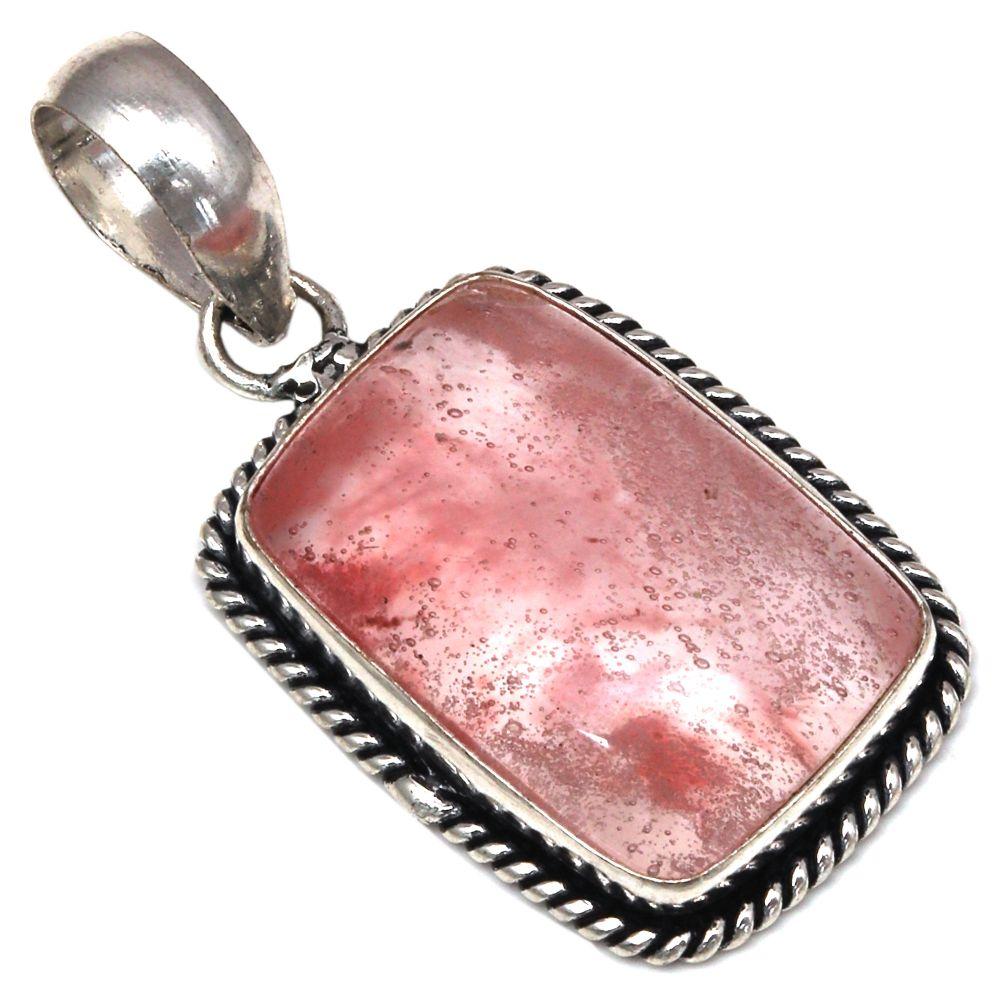 

Pendant Copper Rutile Gemstone Handmade Mother Day Silver Jewelry 1.75