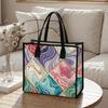Fashion Geometric Marble Pattern Tote Bag Casual Daily Portable Handbag for Women