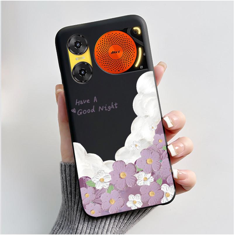 Custodia per Telefono Per ZTE Nubia Music 2 Custodia Z2460 Z2353 Estetica Gatto Carino Astronauta Nera Morbida TPU Silicone Copertura Protettiva Integrale