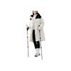 Skechers Durable Comfortable Hooded Long Sleeve Down Jacket Women outerwear Cotton-Candy-White P424W165-0074
