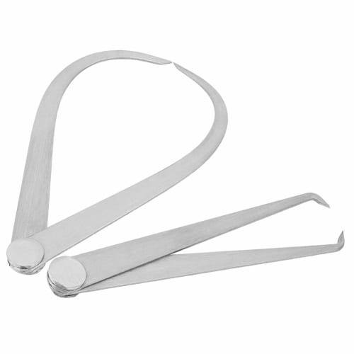 Atyhao External and Internal Calipers, Dedicated Tool for Measuring Internal and External Dimensions, Ceramic Measuring Tool, Carving Caliper, Total L