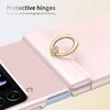 For Samsung Galaxy Z Flip3 5G Case Ring Holder Kickstand PC Phone Cover