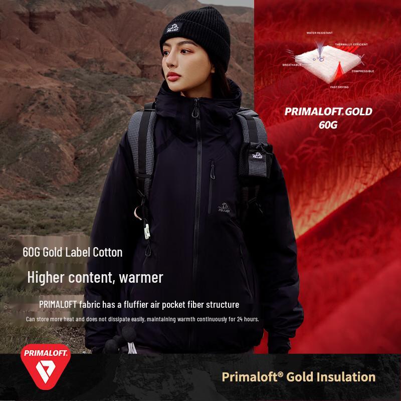 PELLIOT Unisex Mountain Series P-Cotton Windproof Outdoor Jacket