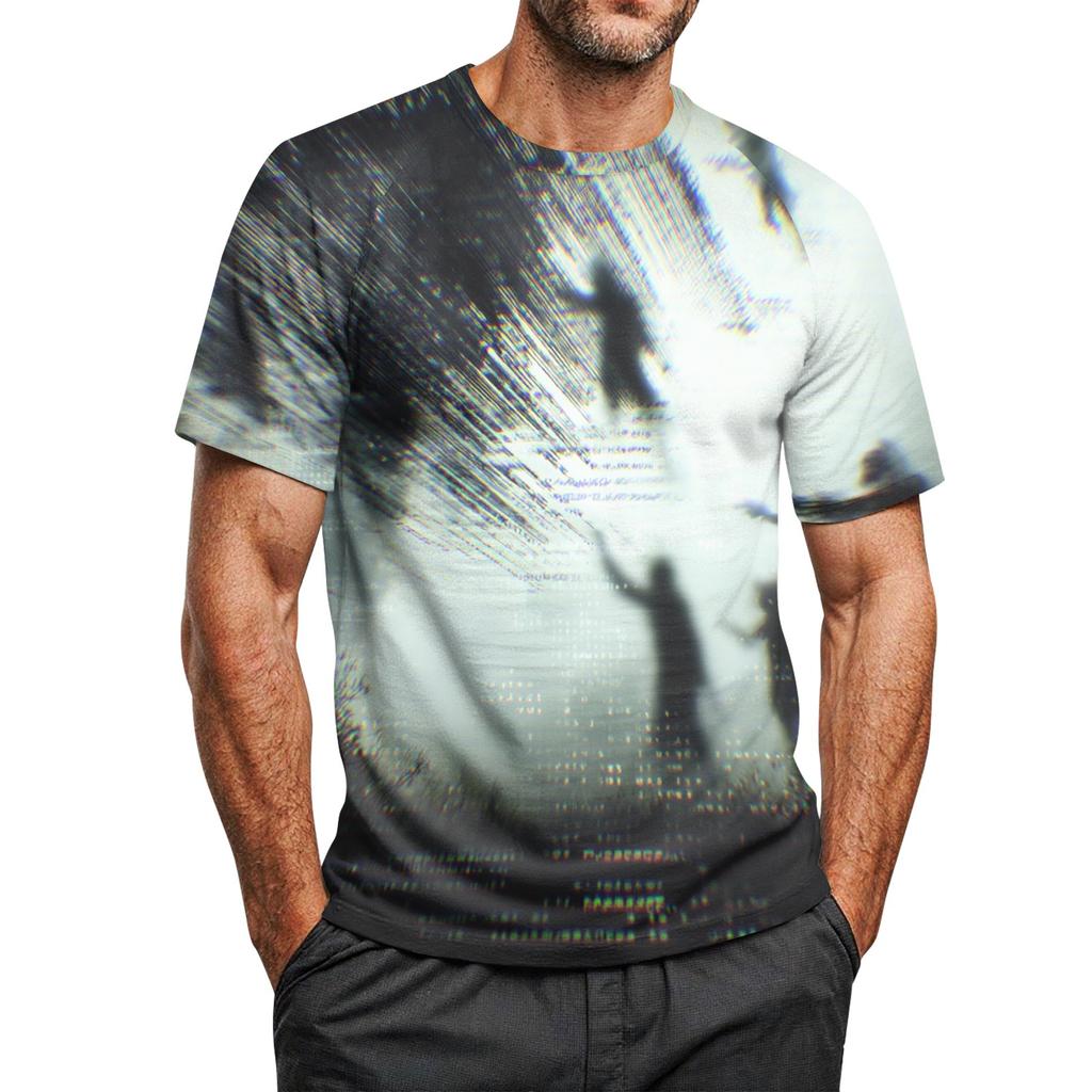 Herre Halloween Trykket Rund Hals Raglan Kort Ermet Topp T-skjorte