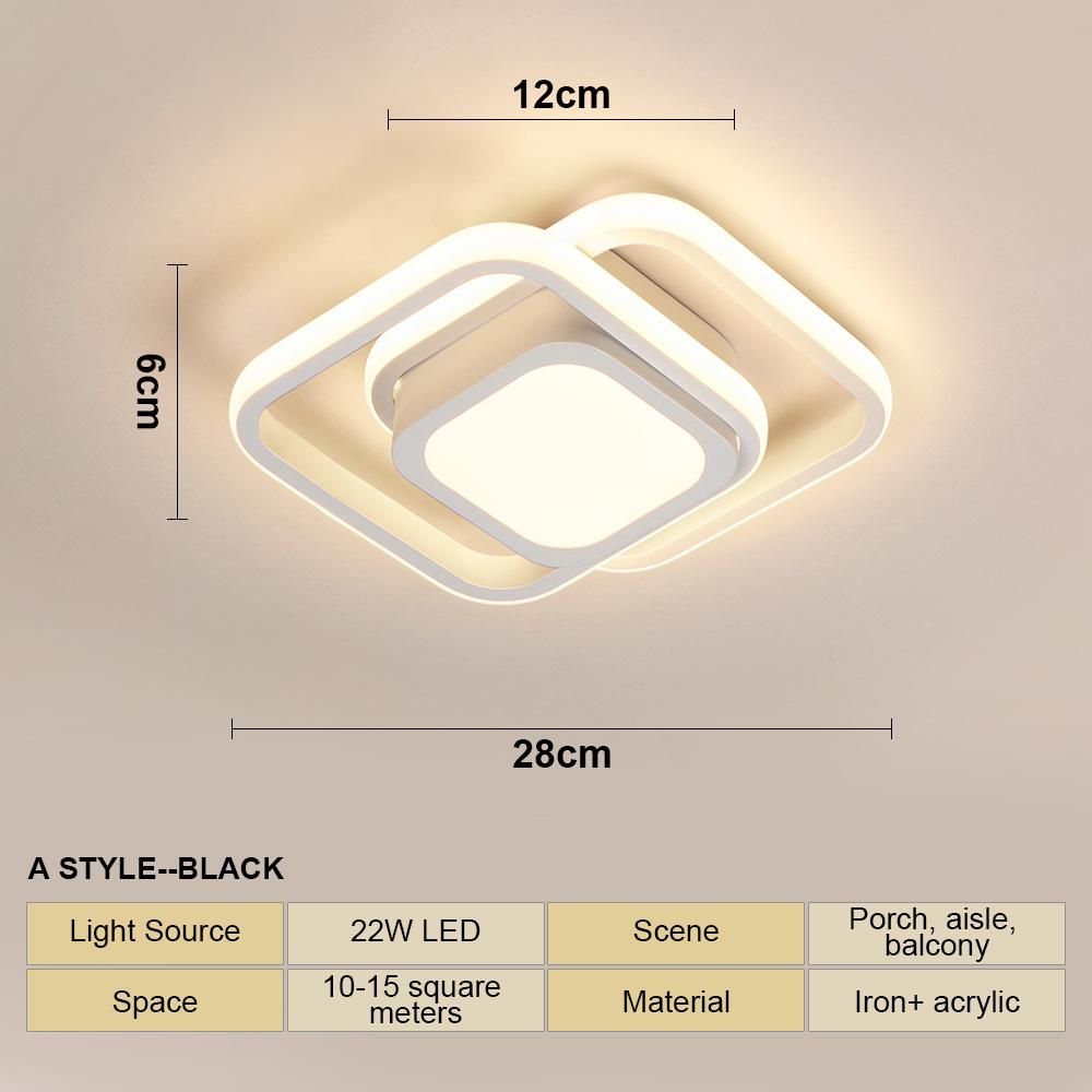 Luz de Teto LED Moderna Dimerizável para Sala de Estar Quarto Sala de Estudo Decoração de Casa Luminária Plafon Lustre Lâmpada Profissional