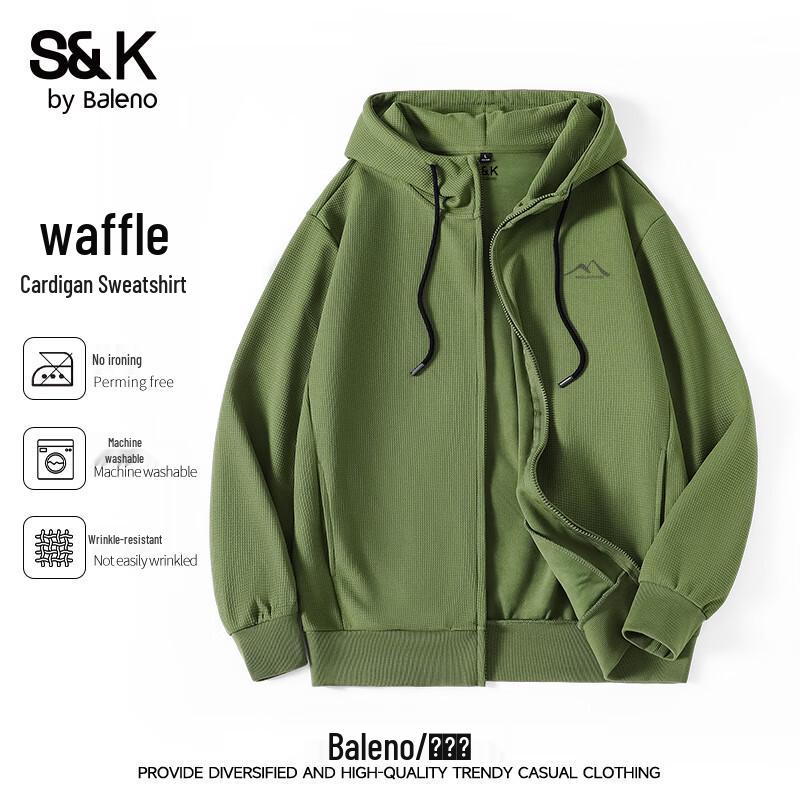Baleno Men's Waffle Hooded Sweatshirt