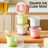 Silicone Ice Cube Mold with Lid Reusable Ice Ball Maker Large Flexible Ice