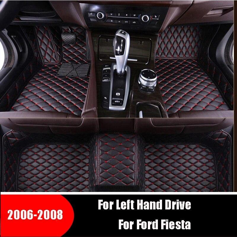

Ковры для Ford Fiesta 2006 2007 2008 автомобильные коврики для ног педали коврики на заказ водонепроницаемые аксессуары для интерьера Стайлинг