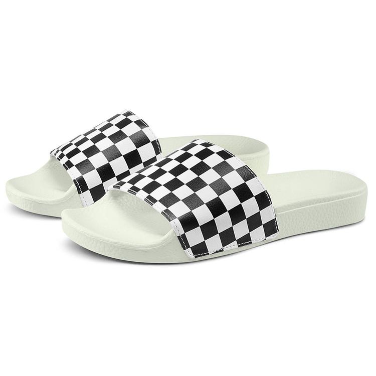 Vans Slide On 'Checkerboard White Black' Women's VN0004LG27K
