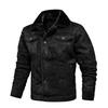 Spring Casual Black Single-Breasted Fleece Jacket with Lapel Fur and Side Seam Pockets