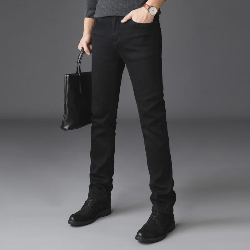 Seiko Men's Slim Elastic Black Jeans - Size S, Perfect for Students & Nightclub Wear