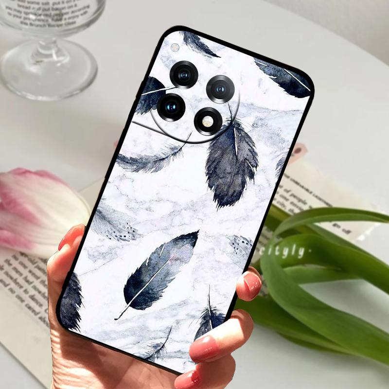 For OnePlus 12R 5G Case Shockproof Silicone TPU Soft Phone Cover For One Plus 12 Cute 1+12 Fashion Luxury Protective Fundas Capa