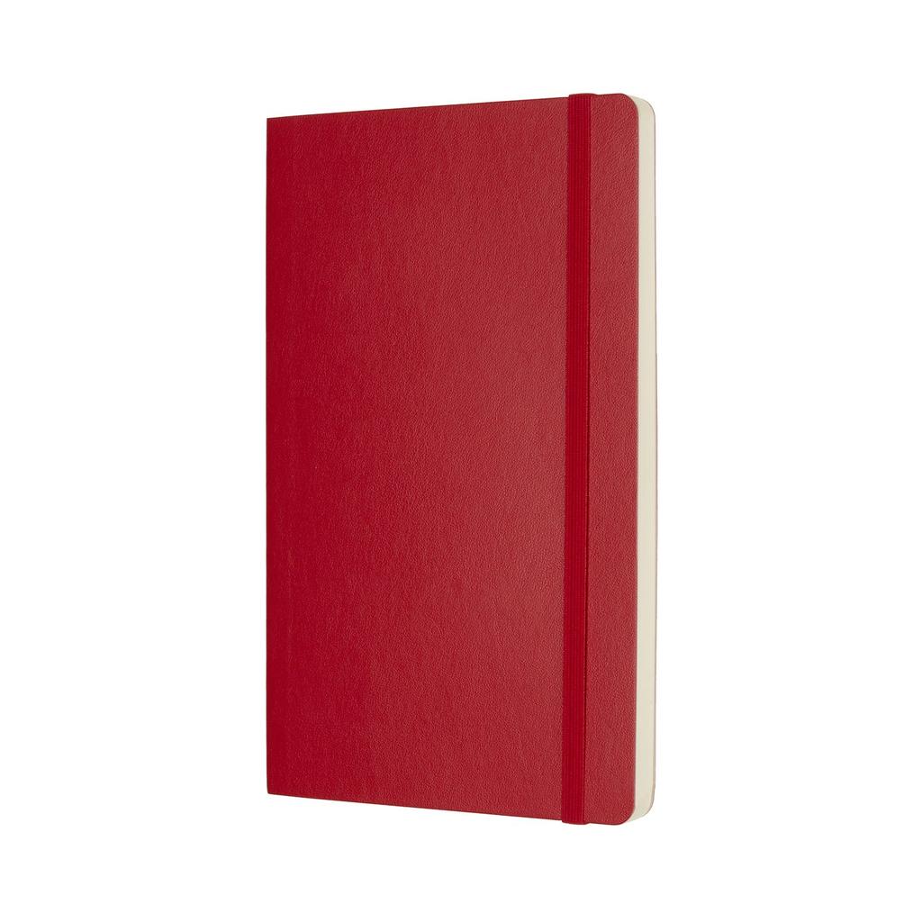 Moleskine Notebook Classic Notebook Soft Cover Plain Large Size wide x 21cm Scarlet Red QP618F2 (13cm long)
