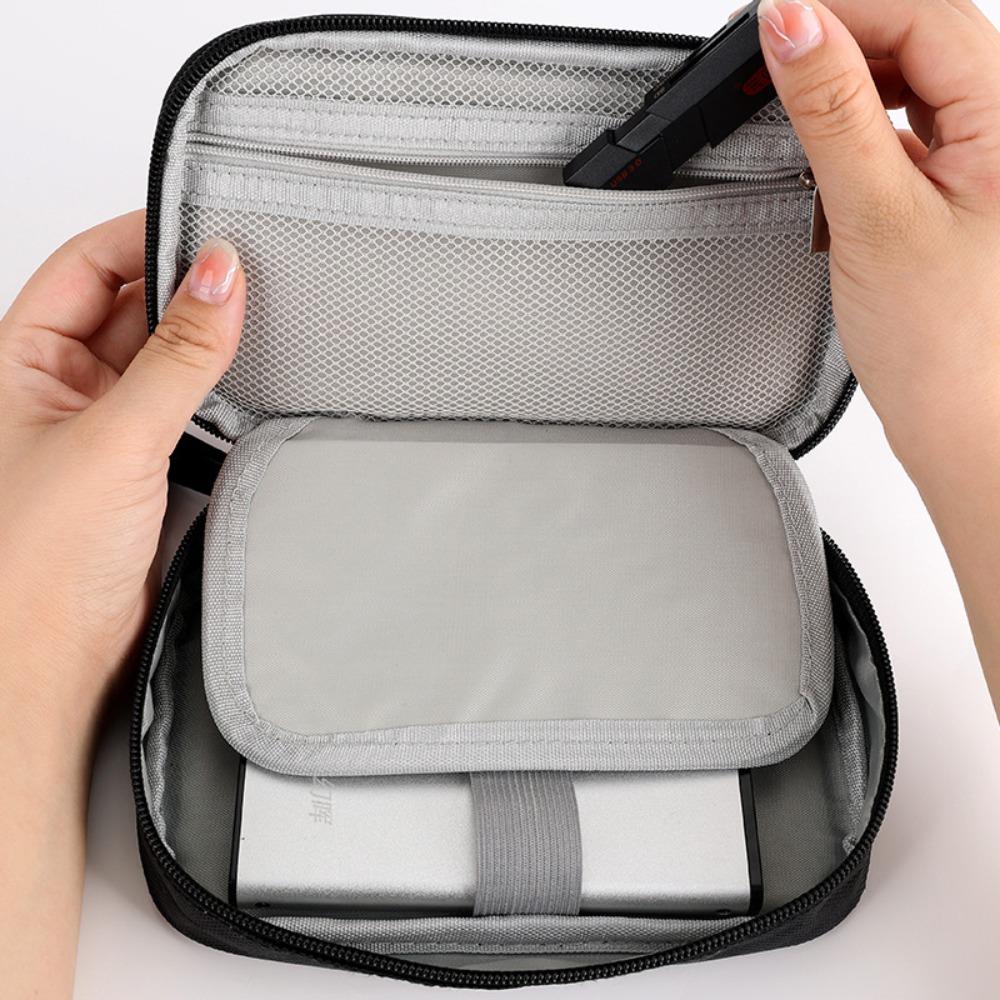 Dust Proof Earphone Bag Organizer Large Capacity Charging Treasure Box  Electronics Organizer