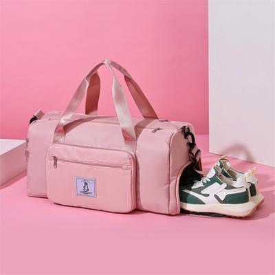 Large Capacity Travel Bag Dry and Wet Separate Gym Bag Foldable Lightweight Storage Bag Shoulder Crossbody Handbag