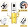 304 Stainless Steel Glass Oil Spray Bottle - Press Type for Barbecue and Cooking