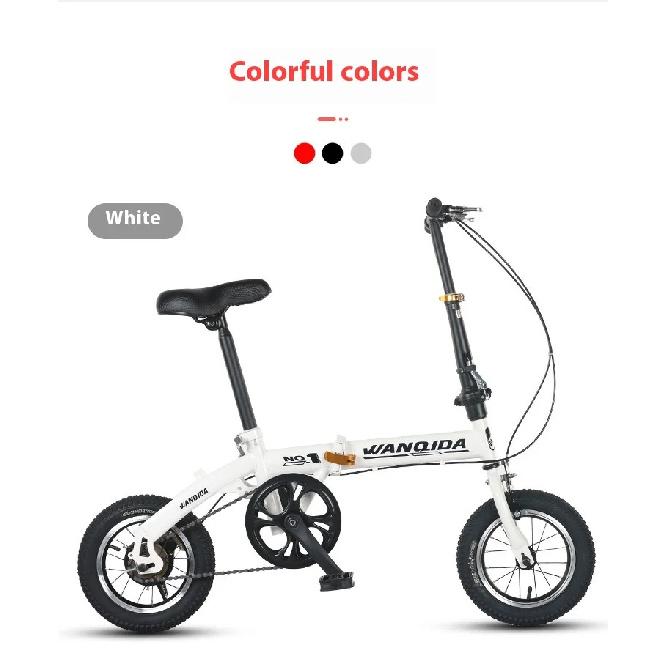 12 Small Bike cycling City Mini Folding Bicycle For Male And Female Students Portable Ultra Light Transmission Disc Brakes