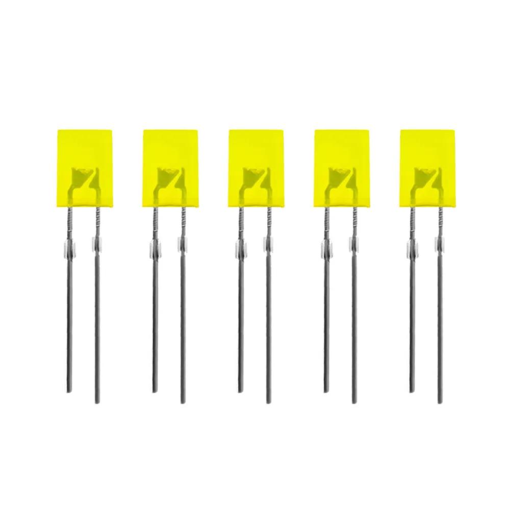 100PCS Square 2*5*7mm LED Light-emitting Diode 2X5X7mm LED Diode Red Yellow Green Blue White Diodes for DIY Electronic