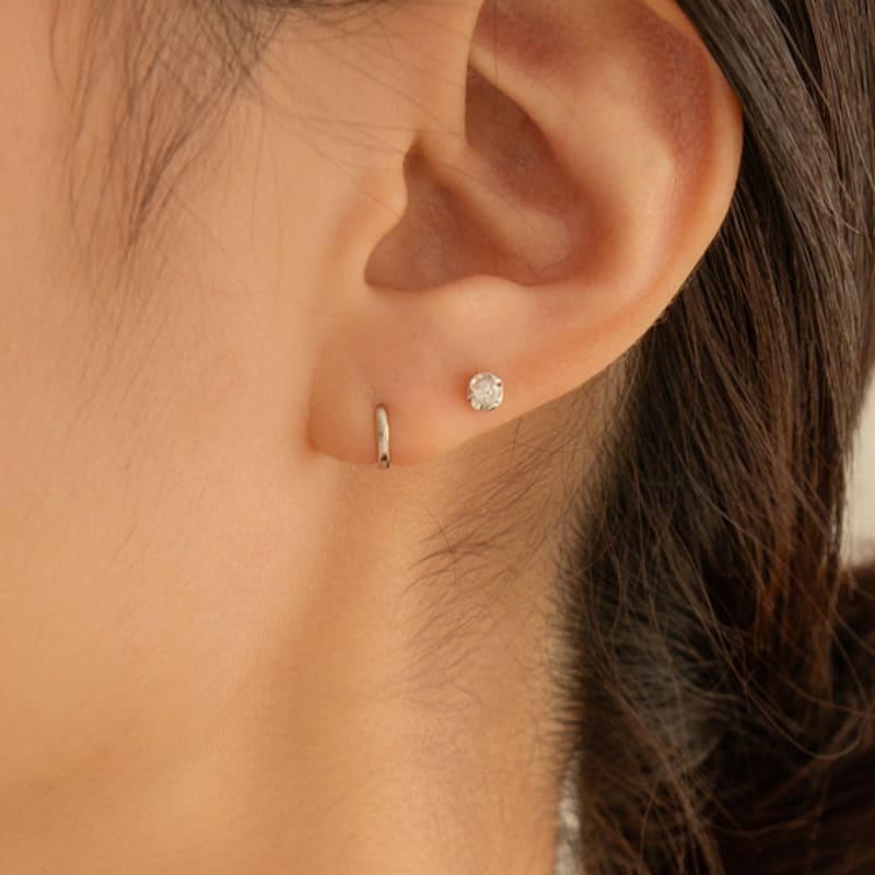 LUNNE 14k Dium 3-Prong Piercing (14k Gold) #LFPI23