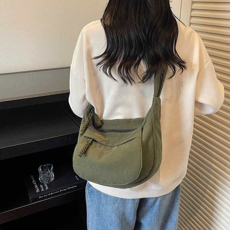 New Western-style casual large-capacity shoulder bag fashionable autumn and winter women's bag 2025 personalized crossbody tote bag