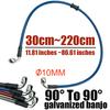 300mm-2200mm Motorcycle Hydraulic Brake Hose Line Cable 90° Banjo For Suzuki Kawasaki Yamaha Honda Pipe Line Braided Oil Hose