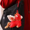 Adorable Chinese-Style Flying Horse Plush Toy Pendant - Year of the Horse Mascot Ornament Gift