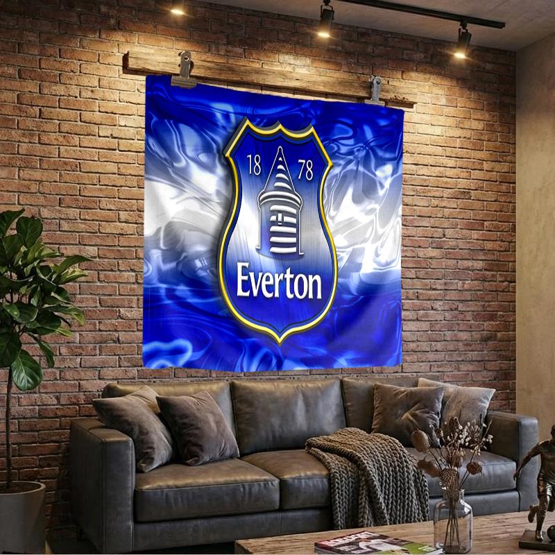 Everton Football Club Crest Tapestry Playroom Tapestry, Accessories for Bedroom,Livingroom, dormitory Room Wall Decor Fan Birthday Gifts