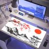 Table Computer Desk Accessories Cherry Blossoms Gamer Setup Decoration Gaming Pad Desktop Mat Wireless Mouse Ped White Mousepad