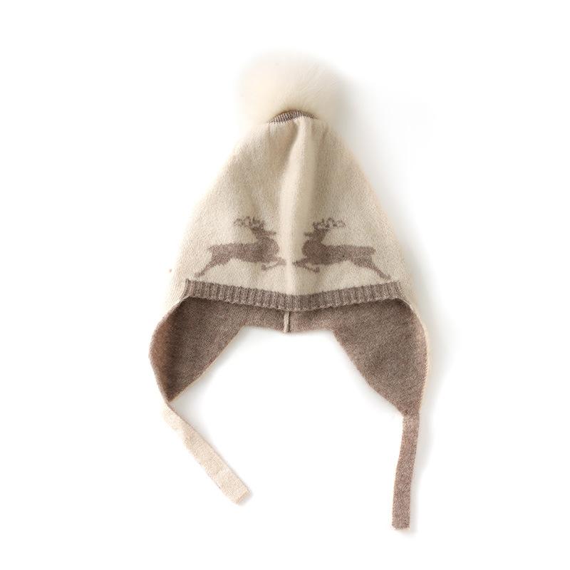 Soft Cashmere Hat Autumn and Winter New Style Unisex Casual Ear Protection Color Matching Hat Fashionable Knitted Hat