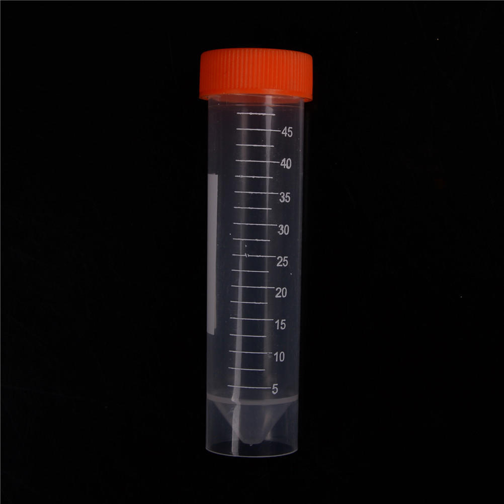 10 stuks 50 ml Plastic Centrifugebuisje Pijpje Flesje Laboratorium Test Container Met 4 Bodems