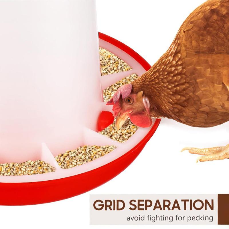 1/4/6/8/10Kg Automatic Chicken Feeder Bucket Rooster Hen Feeding Device, Farm Animal Poultry Quail Pigeon Feeding Supplies 1 Pc
