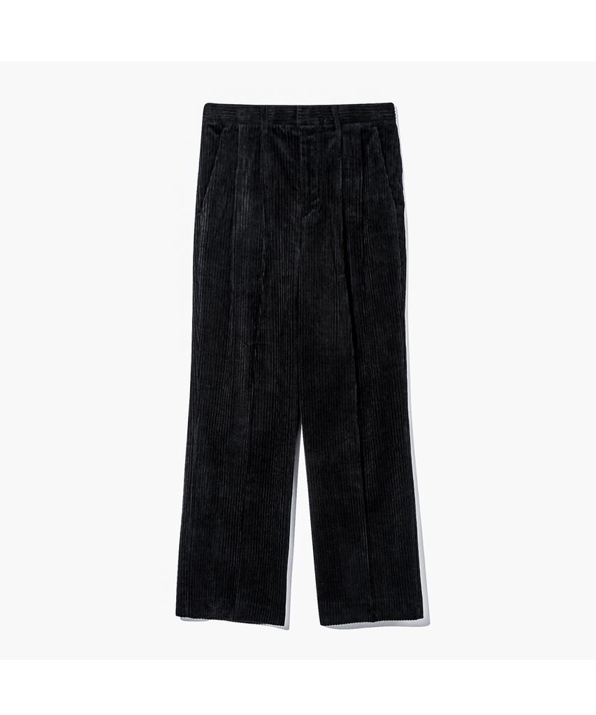 TRIP LE SENS Fw Comfort Corduroy Double-Pleat Slacks_White