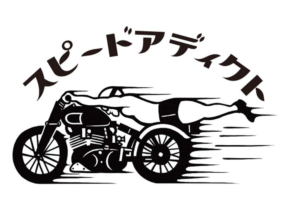 SPEED ADDICT L/S T-shirt (SPEED ADDICT Long Sleeve T-shirt) BLACK XL Size