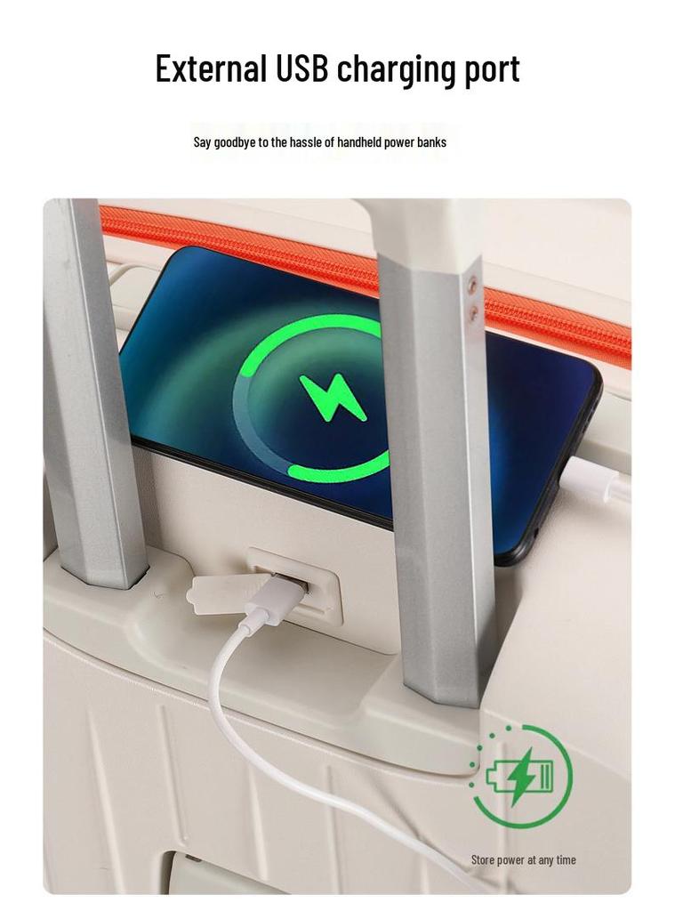 2025 Model Sturdy Trolley Case - Large Capacity with Combo Lock for Men, Women, and Students